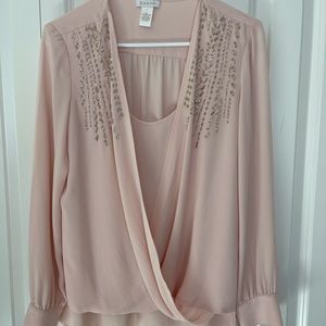 NWOT..Pale pink Cache blouse.